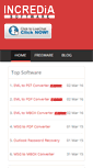 Mobile Screenshot of incrediasoftware.com