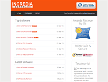Tablet Screenshot of incrediasoftware.com